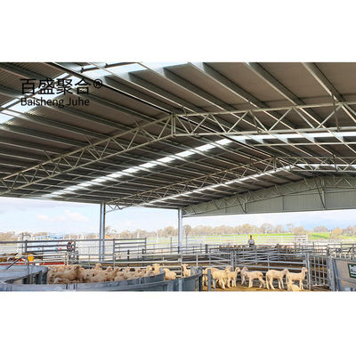 Prefab Steel Structure Sheep Shed Farm Building Design made of Q235 Low Carbon Steel สแตนเลสลอยคาร์บอน สแตนเลสลอยคาร์บอนสแตนเลส
