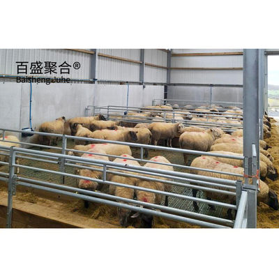 อาคารปลูกสัตว์ Prefab ประเภทเหล็ก สําหรับตึกเลี้ยงแพะ/แกะ/วัว/วัว และการเลี้ยงหมู