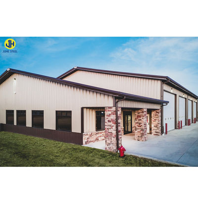 โครงการที่ออกแบบได้อย่างมีประสิทธิภาพ Prefab Storage โครงสร้างเหล็ก อาคารที่สามารถปรับแต่งได้อย่างรวดเร็ว สี