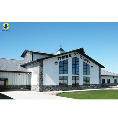 โครงการที่ออกแบบได้อย่างมีประสิทธิภาพ Prefab Storage โครงสร้างเหล็ก อาคารที่สามารถปรับแต่งได้อย่างรวดเร็ว สี