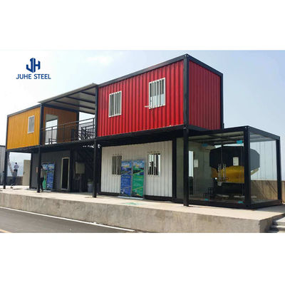 โรงแรม Flat Pack คอนเทนเนอร์ บ้าน Prefab 20ft โทรยนต์พับ