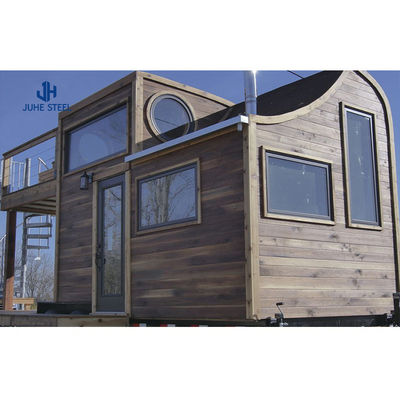 โรงแรม Prefab บ้านเล็ก ๆ น้อย ๆ กับ Flat Pack Slide Out บ้านคอนเทนเนอร์และห้องนอนแบบโมเดิร์น