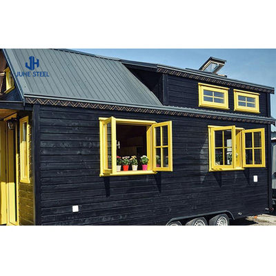 โรงแรม Prefab บ้านเล็ก ๆ น้อย ๆ กับ Flat Pack Slide Out บ้านคอนเทนเนอร์และห้องนอนแบบโมเดิร์น