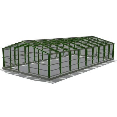 Apex Roof Prefab Metal Garden Shed สําหรับโครงสร้างสแตนเลสคาร์บอนต่ํา Q235B/Q345B