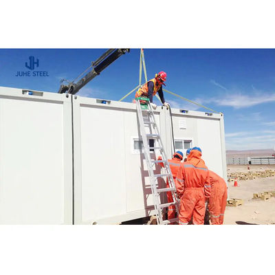 คอนเทนเนอร์ที่สามารถแยกออกได้ เร็ว สร้าง สํานักงาน ค่าย คอนเทนเนอร์ Prefab บ้านที่มีการออกแบบแบบโมดูล