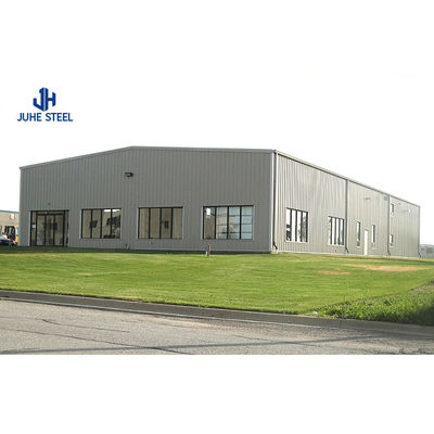 โกดังโครงสร้างเหล็ก Prefab ที่กําหนดเอง สําหรับ American Standard Grade Q235/Q345B