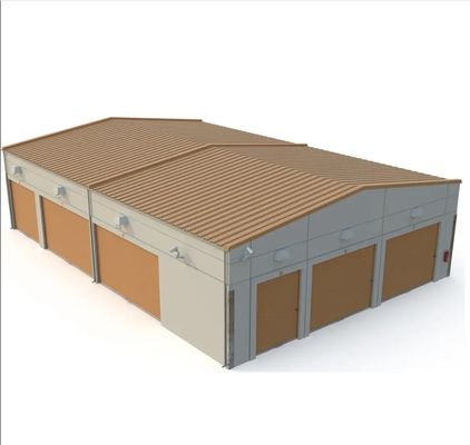 โครงสร้างสแตนเลส Prefab โกดังห้างสรรพสินค้า อาคารก่อสร้างด้วยการออกแบบการออกแบบ 3 มิติ
