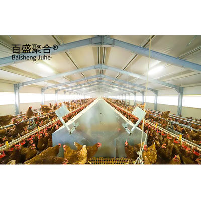 Hot Dip Galvanized โมเดิร์น ดีไซน์ ไก่ Coop สําหรับการเลี้ยงไก่ บ้านฟาร์ม โครงสร้างเหล็ก