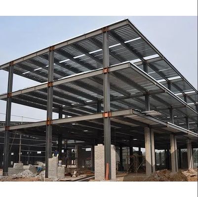 โครงสร้างสแตนเลสที่ผลิตโดยมืออาชีพ โกดังรวดเร็วประกอบแบบทันสมัย Prefab