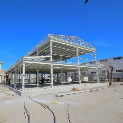 โครงสร้างสแตนเลสที่ผลิตโดยมืออาชีพ โกดังรวดเร็วประกอบแบบทันสมัย Prefab