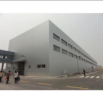 โครงสร้างสแตนเลสที่ผลิตโดยมืออาชีพ โกดังรวดเร็วประกอบแบบทันสมัย Prefab