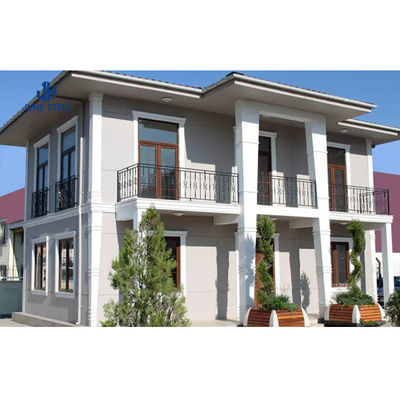 วิลล่า Prefab ที่ดินกระเบื้องเซรามิก โรงแรมแบบทันสมัย โครงสร้างเหล็กเบา