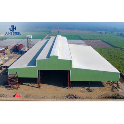 ขนาดที่กําหนดเอง โครงสร้างสแตนเลส Prefab สร้างคลังสินค้าสําหรับโรงงาน