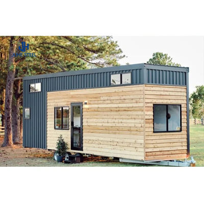 บ้าน Prefab บ้านคอนเทนเนอร์ที่มีแกนเหล็กทรง H และประตูแซนด์วิช