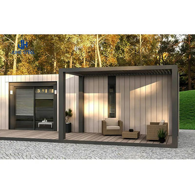บ้าน Prefab บ้านคอนเทนเนอร์ที่มีแกนเหล็กทรง H และประตูแซนด์วิช