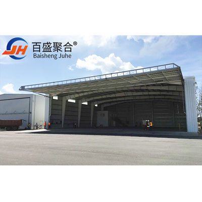 ISO9001 2008/CE/BV รับรองโครงสร้างเหล็ก Hangar สําหรับเครื่องบินพาณิชย์และเอกชน