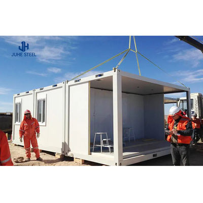 บ้านคอนเทนเนอร์ โครงสร้างเหล็ก ฮังการี Prefab Floating 5 ห้องนอน Prefab Guest House ราคาในซูዳን