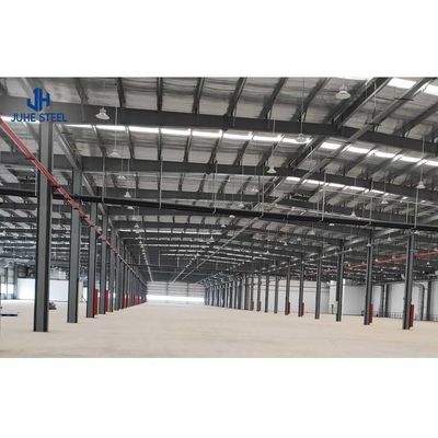 รางเหล็กทรง H แบบแข็ง สร้างไว รางก่อสร้างอุตสาหกรรมโลหะแบบ Prefab สําหรับ Hangar