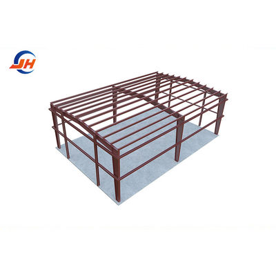 หลังคาเหล็กแผ่นเดียว ความจุรถสามคัน 24x36 การจอดรถสําหรับโรงงานซ่อมรถยนต์ขนาดเล็ก