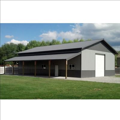 ความต้องการของลูกค้าตอบสนอง โรงงาน Prefab Self Storage อาคารโลหะที่มีหน้าต่าง PVC
