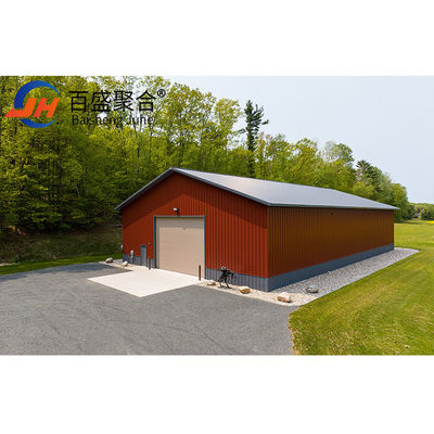 อาคารโกดัง Prefab ขนาดเล็กที่มีแรงลม 200 กิโลเมตรต่อชั่วโมง โกดังโลหะ Prefab หนัก