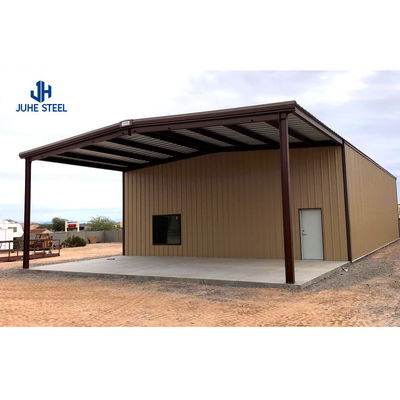 ASTM Standard Painted Finish Prefab Steel Structure Warehouse สําหรับอุตสาหกรรมและการขาย