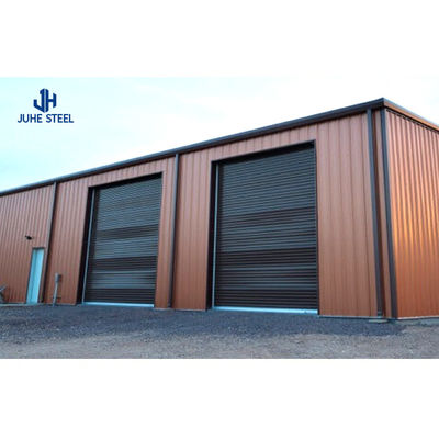 ASTM Standard Painted Finish Prefab Steel Structure Warehouse สําหรับอุตสาหกรรมและการขาย