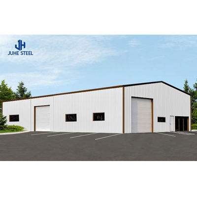 ASTM Standard Painted Finish Prefab Steel Structure Warehouse สําหรับอุตสาหกรรมและการขาย