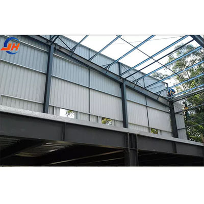 โรงงานอาคาร Prefab ที่กําหนดเอง พร้อมกรอบโครงสร้างเหล็กเบาและการออกแบบตามต้องการ