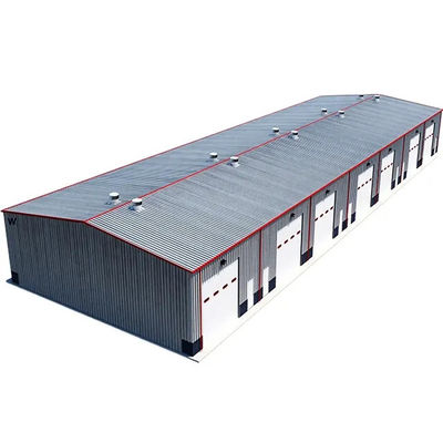 อาคารโรงงาน Prefab เหล็กคาร์บอนต่ํา สําหรับโครงสร้างเหล็กเบา