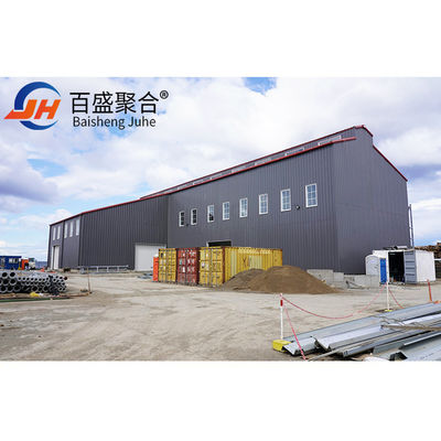 กรอบโครงสร้างเหล็กเบา ปรับปรุง Prefabricated อาคารโรงงาน Q355B กับบิด
