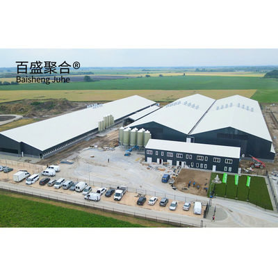 อุปกรณ์การเลี้ยงหมูเหล็กเหล็กอัดลม Prefab สําหรับการเลี้ยงหมู