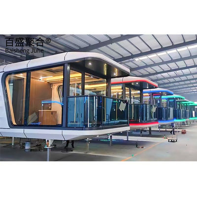 แผนมาตรฐาน Volferda รถบรรทุกรวดเร็ว บ้าน Prefab คอนเทนเนอร์ สเปซ Knockdown บ้านแคปซูล