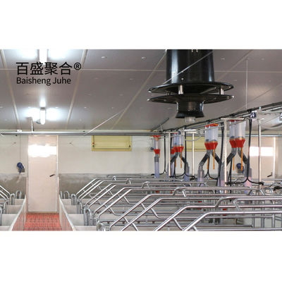 โครงสร้างเหล็กระยะยาว โรงเลี้ยงหมูสําหรับการเกษตร โครงการก่อสร้างบ้านหมู