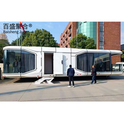 รีสอร์ท โฮเต็ล อาคาร บ้านที่มีสีที่กําหนดเองและ Eco Friendly Space Capsule Home