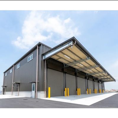 โครงสร้างสแตนเลส Prefab โกดัง วัสดุก่อสร้างสําหรับการค้าและการเกษตร