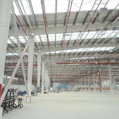 โครงสร้างสแตนเลส Prefab โกดัง วัสดุก่อสร้างสําหรับการค้าและการเกษตร