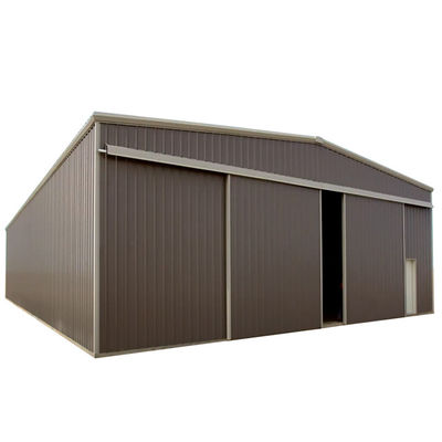 โครงสร้างสแตนเลส Prefab โกดัง วัสดุก่อสร้างสําหรับการค้าและการเกษตร
