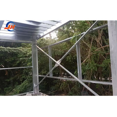Q235B/Q345B อาคารโครงสร้างสแตนเลสที่มีคาร์บอนต่ํา Prefab สแตนเลสสําหรับโกดังโรงนา
