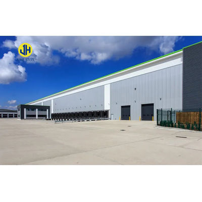 Customized Prefab Modular Warehouse Building Featuring Q235/Q345B Grade Steel Workshop อาคารที่ใช้งานในโรงงานเหล็ก