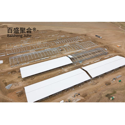 โรงเลี้ยงไก่อัตโนมัติ Prefab ชั้นบ้านหมูที่มีการออกแบบและ Aluminum สะสมหน้าต่าง