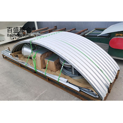 โครงสร้างเหล็กเรือนหลังคา Prefabricated รางโรงเลี้ยงสําหรับโรงเลี้ยงหมูและฟาร์มหมู