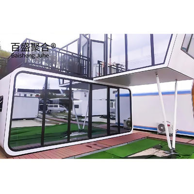วิลล่า 20 ฟุต 40 ฟุต ภายนอก โมเดิร์น โป๊พูลาร์ บ้าน Prefab บ้านเล็ก โมบายล์ บ้านทํางาน สํานักงาน Pod Apple Cabin