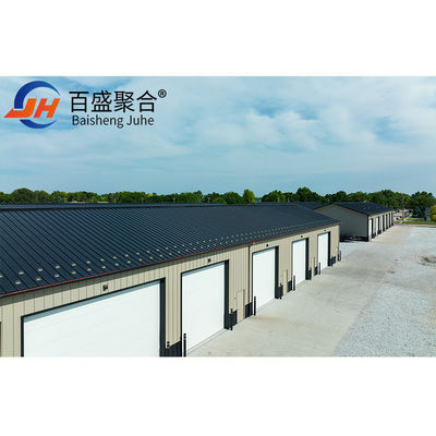 ชุดก่อสร้างโลหะแบบ Prefabricated Steel Workshop พร้อม C.Z Shape Steel Channel Purlin