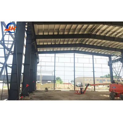 สแตนดาร์ด AiSi แปรง ประชาชนเศรษฐกิจ การออกแบบเบา Prefab โลหะโครงสร้างโกดัง