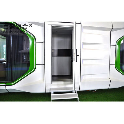 2 ห้องนอน คอนเทนเนอร์ โฮม โฮเต็ล พร้อมสีที่กําหนดเอง และ Airship Pod Capsule House