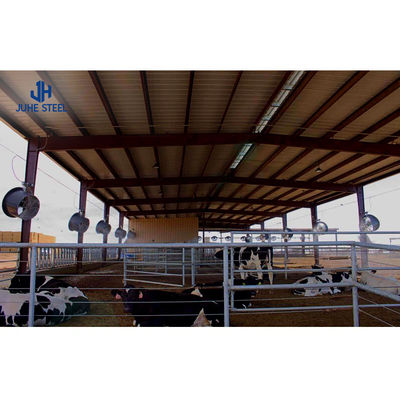Q355 Q235B สแตนเลสเกรด สแตนเลสเบา กรอบหลักอุตสาหกรรมโลหะ Prefab อาคารโกดัง