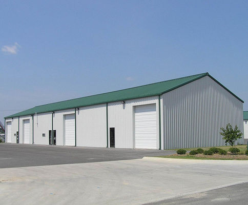 เหล็กคาร์บอนต่ํา Q235B/Q345B สแตนดาร์ด AiSi Steel Frame Structure แผนภาพโรงเก็บสินค้า