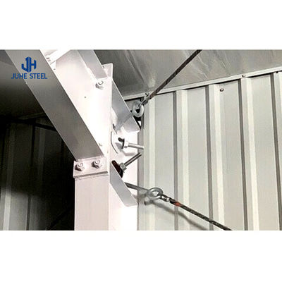 โครงสร้างกรอบเหล็กเบาขนาดใหญ่ สถานศึกษา Prefab สําหรับการแก้ไขการเก็บของ