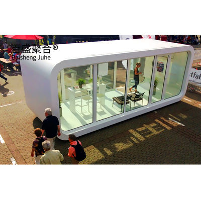 บ้านบรรจุเหล็ก 20ft 40ft โมดูล Prefab บ้านเล็กสําหรับ Apple Office พกพา